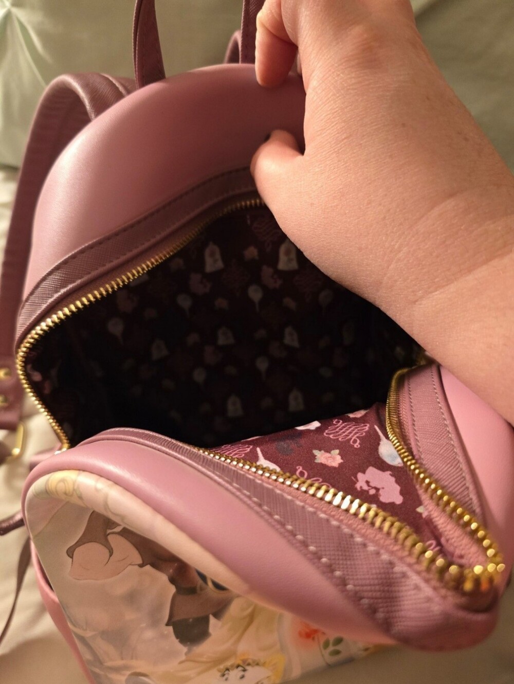 Beauty And The Beast Backpack RARE - Picture 3 of 7